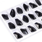Jet Galactic Shape High Quality Glass Pointed Back Fancy Rhinestones WholesaleRhinestone
